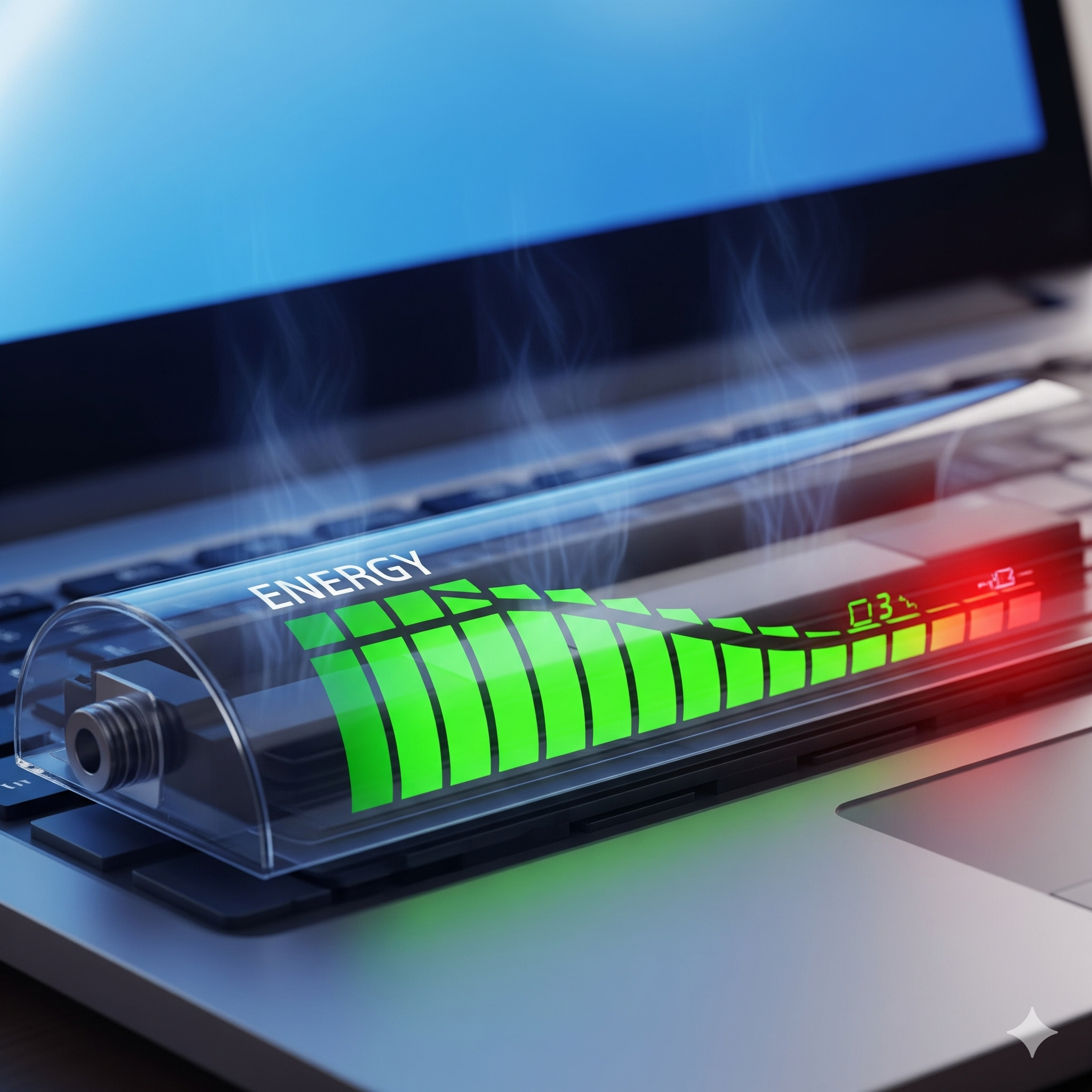 descarga de la bateria de laptop